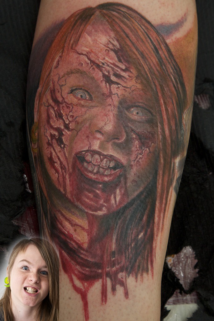 Tattoo zombie by graynd