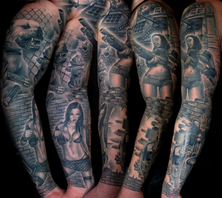 Tatuaje en el brazo, escena detallada de la película
