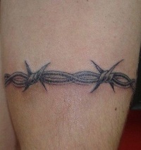 Barbed wire tattoo - Tattooimages.biz