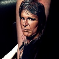 Tatuaje en el antebrazo, Han Solo adorable interesante