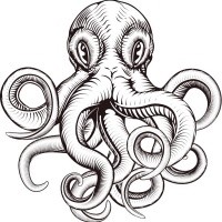 Breathtaking Uncolored Octopus Tattoo Design Tattooimages Biz