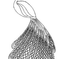 Celtic-tailed peacock tattoo design by Dawn Dusk Dancer