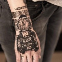Cool idea of prisoner tattoo by Niki Norberg