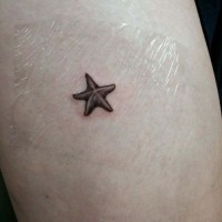 elegante per ragazze 3D stella marina piccola tatuaggio su braccio