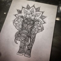 Get Mandala Elephant Tattoo Drawing Pics