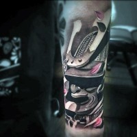 Tatuaje  de samurái increíble 3D