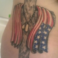 American army patriotic tattoo