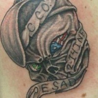 Army skull tattoo