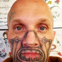 Bad tattoos hannibal lector face