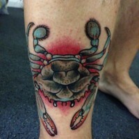 Best crab tattoo for men
