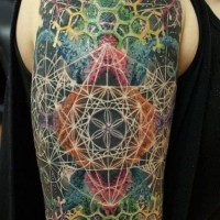 bel idea particolare tatuaggio sulla spalla