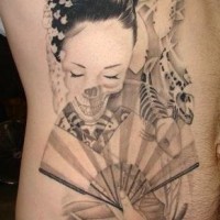 fresco giapponese santa morte tatuaggio
