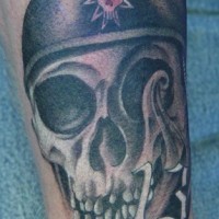 Dead logo of biker tattoo