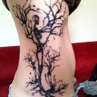 Family tree skeletons tattoo