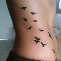 Flock bird tattoo