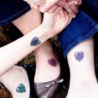 amicizia celtica di ragazzi tatuaggio colorato