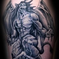Great evil gargoyle tattoo