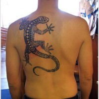 Tatuaje  de varan precioso  en el hombro