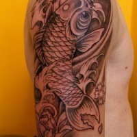 Koi fish sleeve tattoo by fpista