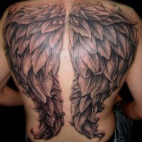 Engelsflügel tattoo rücken Flügel Tattoo