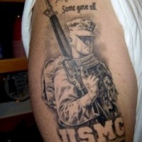 Tattoo am Arm in Erinnerung an Wietnam
