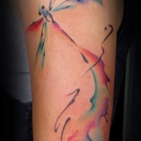 New design of dragonfly tattoos by Liz Venom
