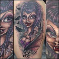nuova scuola vampiro sexy tatuaggio di Jen Maw