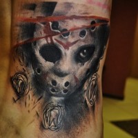 New style friday the 13 movie horror tattoo
