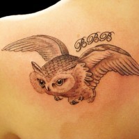 Night owl tattoo