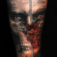 Tatuaje  de cadáver  asqueroso