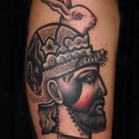 sbalorditivo colorato combinazione mistica tatuaggio su spalla