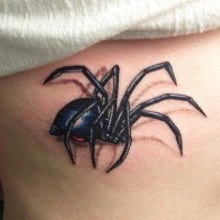 Super realistic spider tattoo