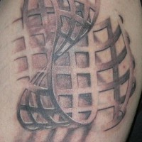 Tatuaggio impressionante 3D l'astratezza