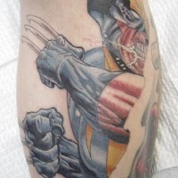 X-Mann Wolverine 3d Tattoo