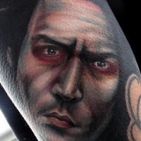 Le tatouage de Jonny Depp comme Sweeney Todd