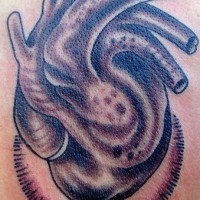 Realistisches Herz Tattoo in 3d