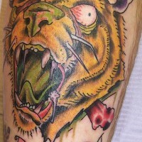 African lion tattoo 