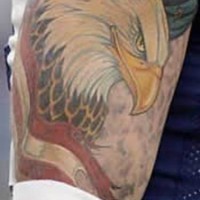 Aquila americana tatuaggio colorato