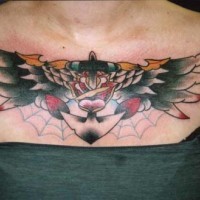 Wings and steel sailing tattoo
