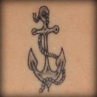 Old school anchor tattoo