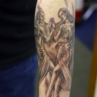 Affection entre l'ange et le démon  tatouage