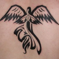 Simple angel tattoo