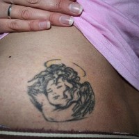 Little cherub tattoo