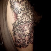 Tattoo von Hexe am Arm