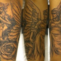Angels arm tattoo