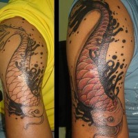 Catfish arm tattoo