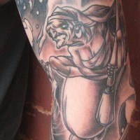 Monster arm tattoo