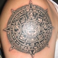 Stone of the five eras high quality tattoo