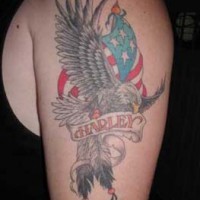 harley davidsonpatriota tatuaggio bandiera americana