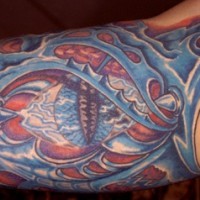 Le tatouage de requin de mer biomécanique